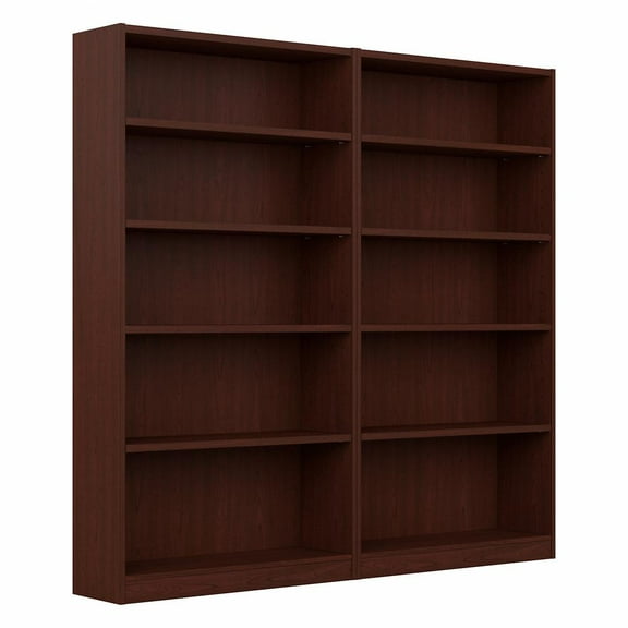 Bush Furniture Universal 5 Shelf Bookcase Vogue Cherry Set of 2 UB003VC