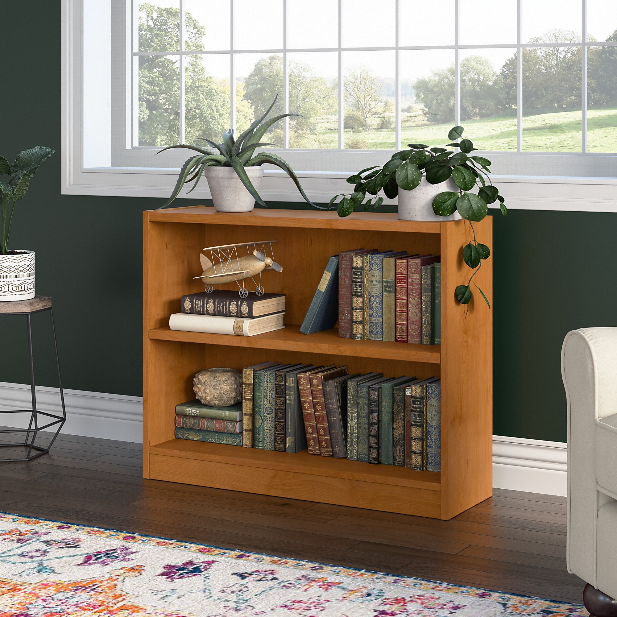 Short bookcase with doors walmart deals