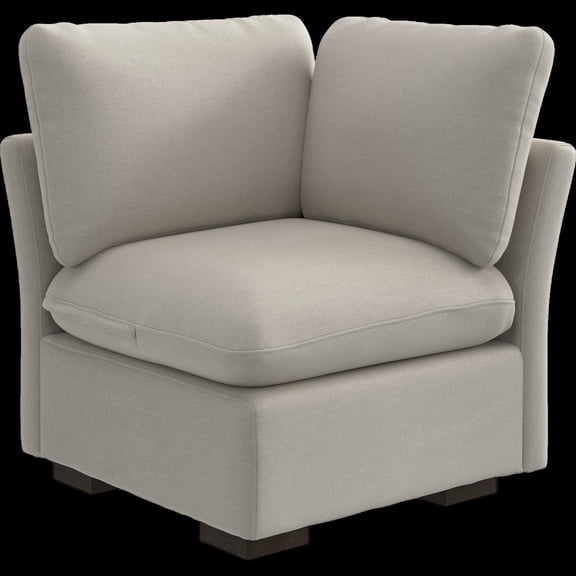 Bush Home Sienna Modular Corner Wedge in Mist Taupe Woven Fabric