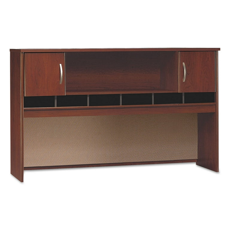 Series C Collection 4 Door 72w Hutch, Box 2 Of 2, 71.13w X 15.38d X 43.13h, Hansen Cherry/graphite Gray Series C Collection 4 Door 72w Hutch, Box 2 Of 2, 71.13w X 15.38d X 43.13h, Hansen Cherry/graphite Gray