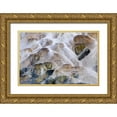 thumbnail image 1 of Bush, Marie 18x13 Gold Ornate Wood Framed with Double Matting Museum Art Print Titled - Wyoming, Yellowstone NP Palette Spring waterfall, 1 of 4