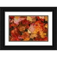 thumbnail image 1 of Bush, Marie 24x17 Black Ornate Wood Framed with Double Matting Museum Art Print Titled - USA, Maine Autumn maple leaves, 1 of 4