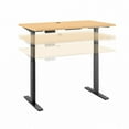 thumbnail image 1 of Bush Move 60 Series Natural Maple 48W x 24D Height Adjustable Standing Desk M6S4824ACBK, 1 of 9