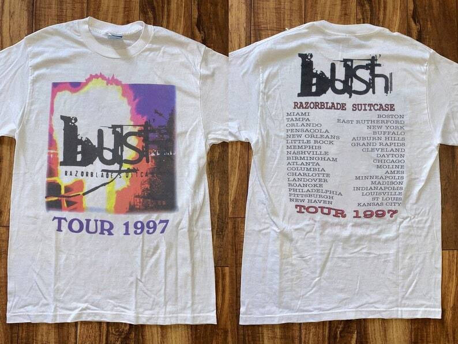 Bush Razorblade Suitcase Tour 1997 TShirt, Bush Band Shirt, Bush Rock