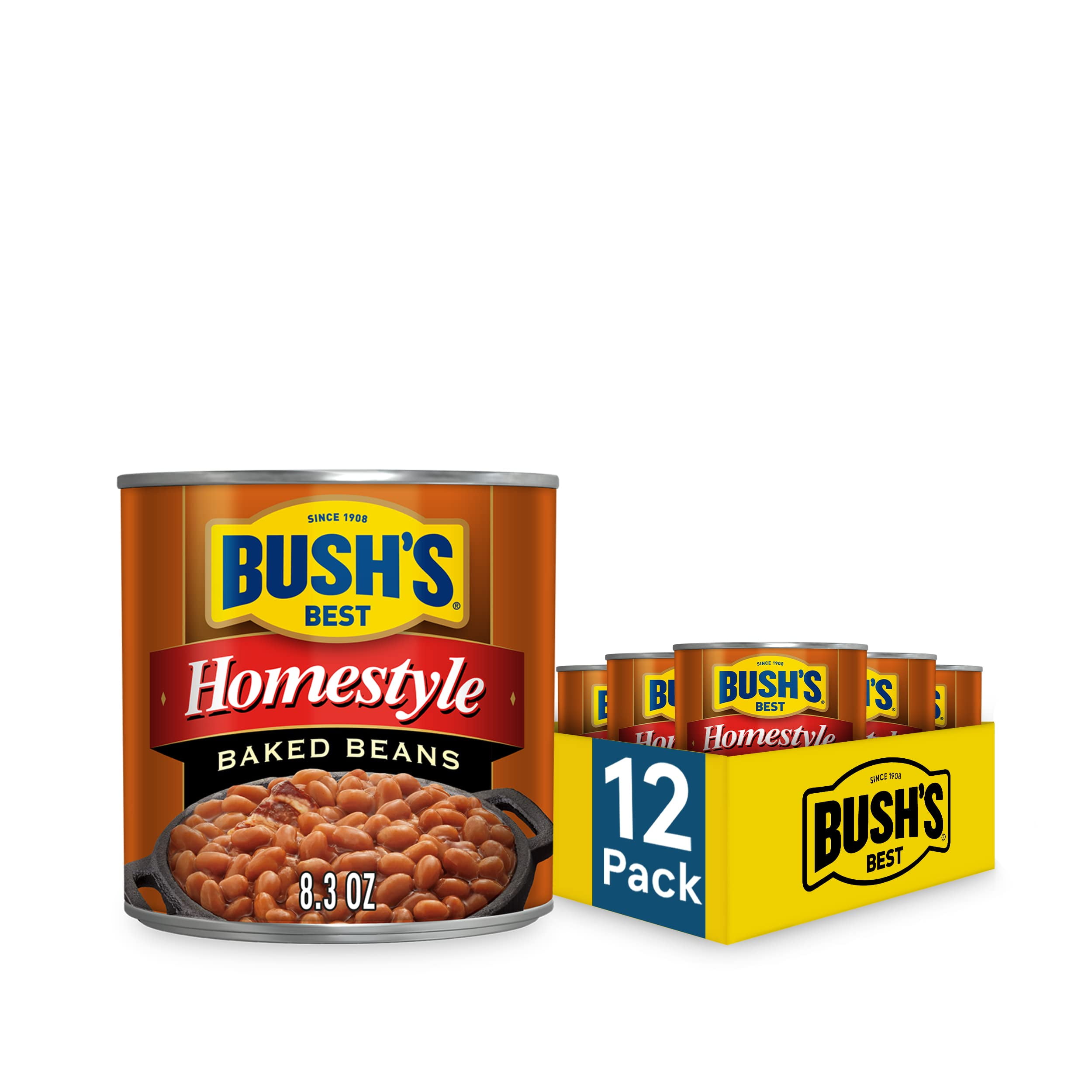 BUSH'S BEST 8.3 oz Canned Homestyle Baked Beans, Source of