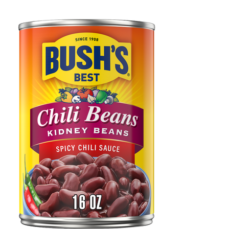 Bush SPICY CHILI BEANS 16 oz, Pack of 1