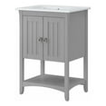 thumbnail image 1 of Bush Salinas 24"W Engineered Wood Bathroom Vanity with Sink in Cape Cod Gray, 1 of 7