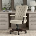 thumbnail image 1 of Bush Saratoga Upholstered Fabric Office Chair with High Back in Cream, 1 of 3