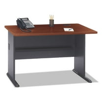 Bush Series A Collection 48W Desk, Hansen Cherry