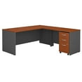 thumbnail image 1 of Bush Series C Auburn Maple 72W x 30D L-Desk with 3Dwr Mobile Pedestal SRC001AUSU, 1 of 7