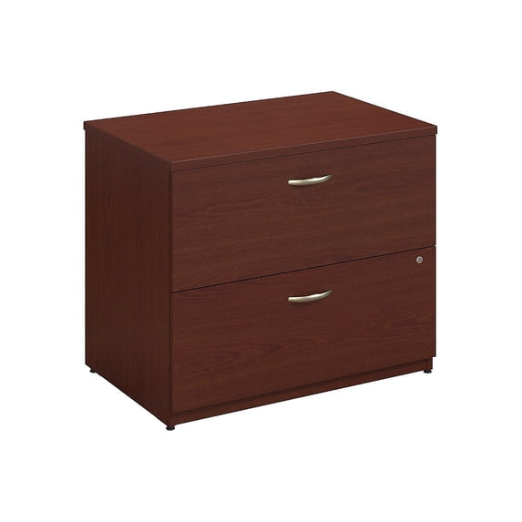 Bush Series C Mahogany 36W 2 Drawer Lateral File WC36754C