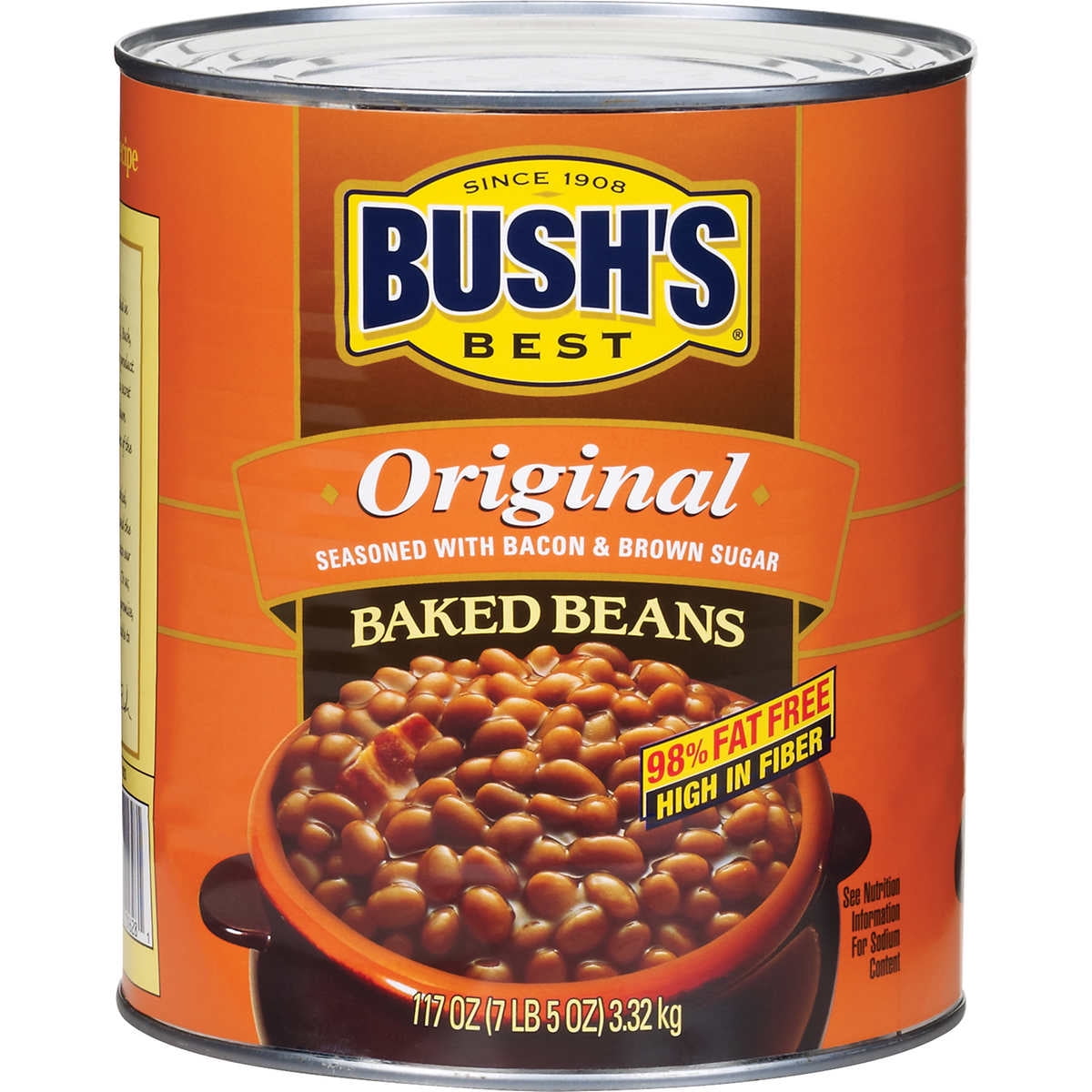 Bush s Original Baked Beans Slow Cooked with Bacon Brown Sugar 10 Can 7 lbs 5 oz Walmart