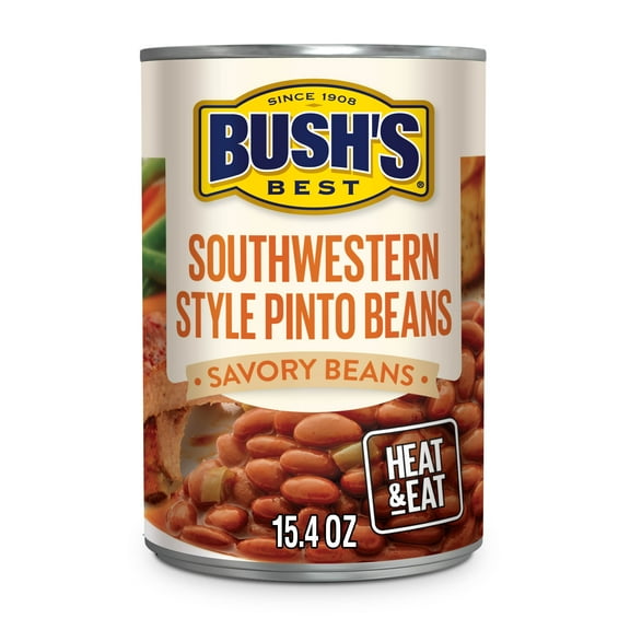 Bush's Beans Southwestern Style Pinto Beans in Red Chile Sauce, 15.4 oz