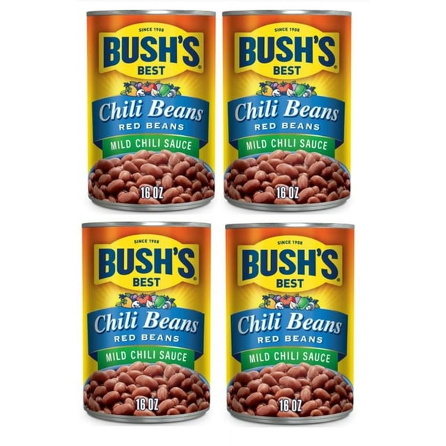 Bush's Best Chili Beans, Canned Red Beans with Mild Chili Sauce, 16 OZ