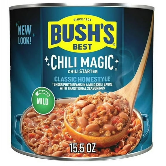 Bush's Best Chili Magic Traditional Mild Chili Starter 15.5 oz(Buy 5 Get 1 Free)