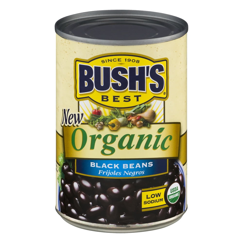 Bush's Best Organic Black Beans 15 oz