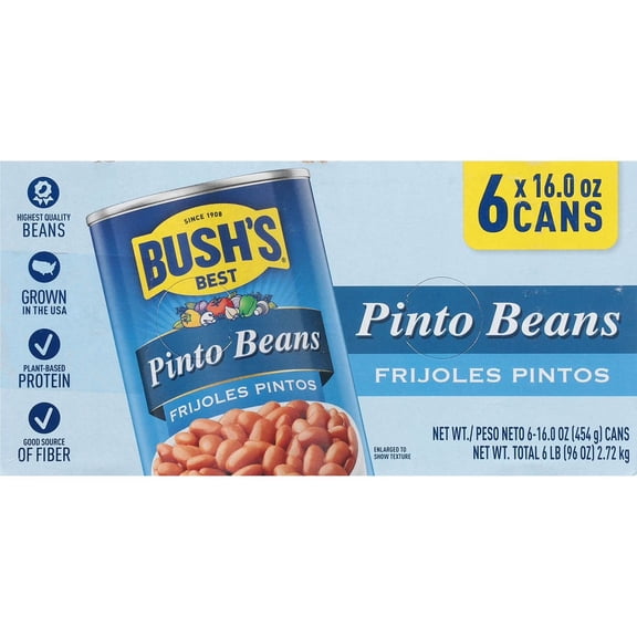 Bush's Best Pinto Beans, Plump Texture 16 oz