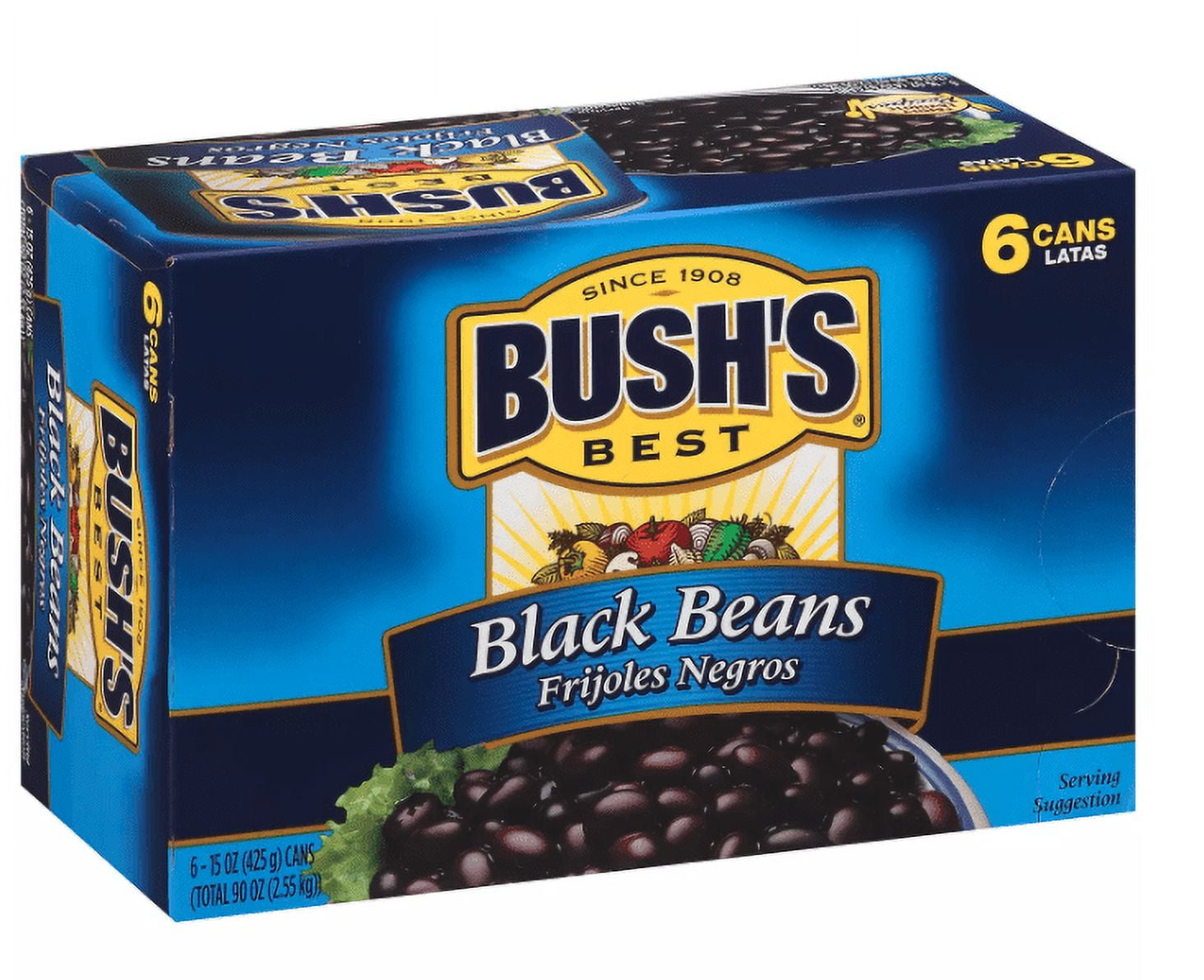 【bush de brunt】3sides 三方 ブラック BLACK Bush-s-Black-Beans-15-oz-6-