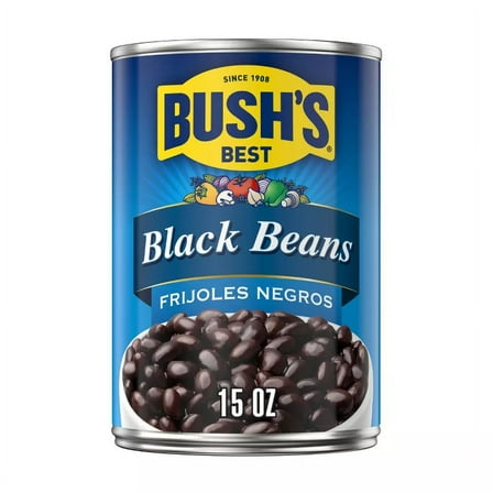 Bush's Black Beans 15oz (Pack of 6)