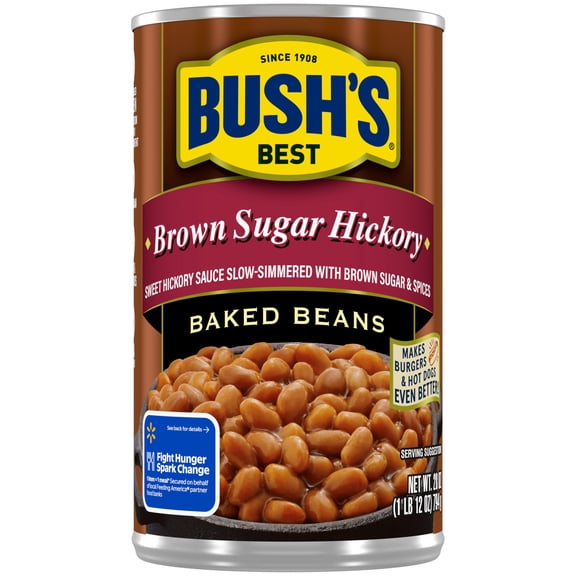Bush's Brown Sugar Hickory Baked Beans, Canned Beans, 28 oz Can