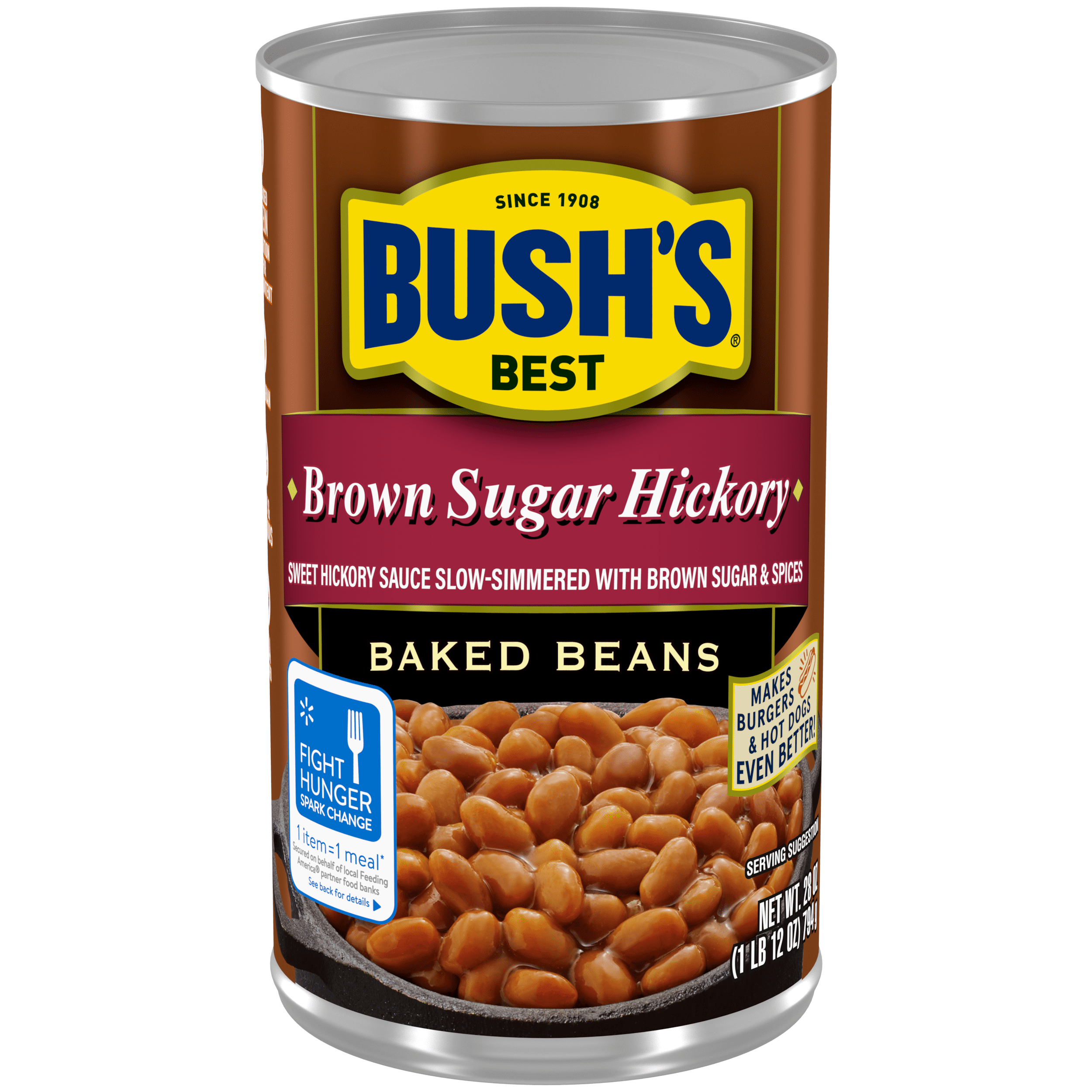 Bush's Best Brown Sugar Hickory Vegetarian Baked Beans - 28oz Can