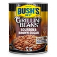 thumbnail image 1 of Bush's Canned Bourbon and Brown Sugar Grillin' Beans, Plant-Based Protein, Good Source of Fiber, Vegetarian, Fat Free, Gluten Free, 22 oz, 1 of 5