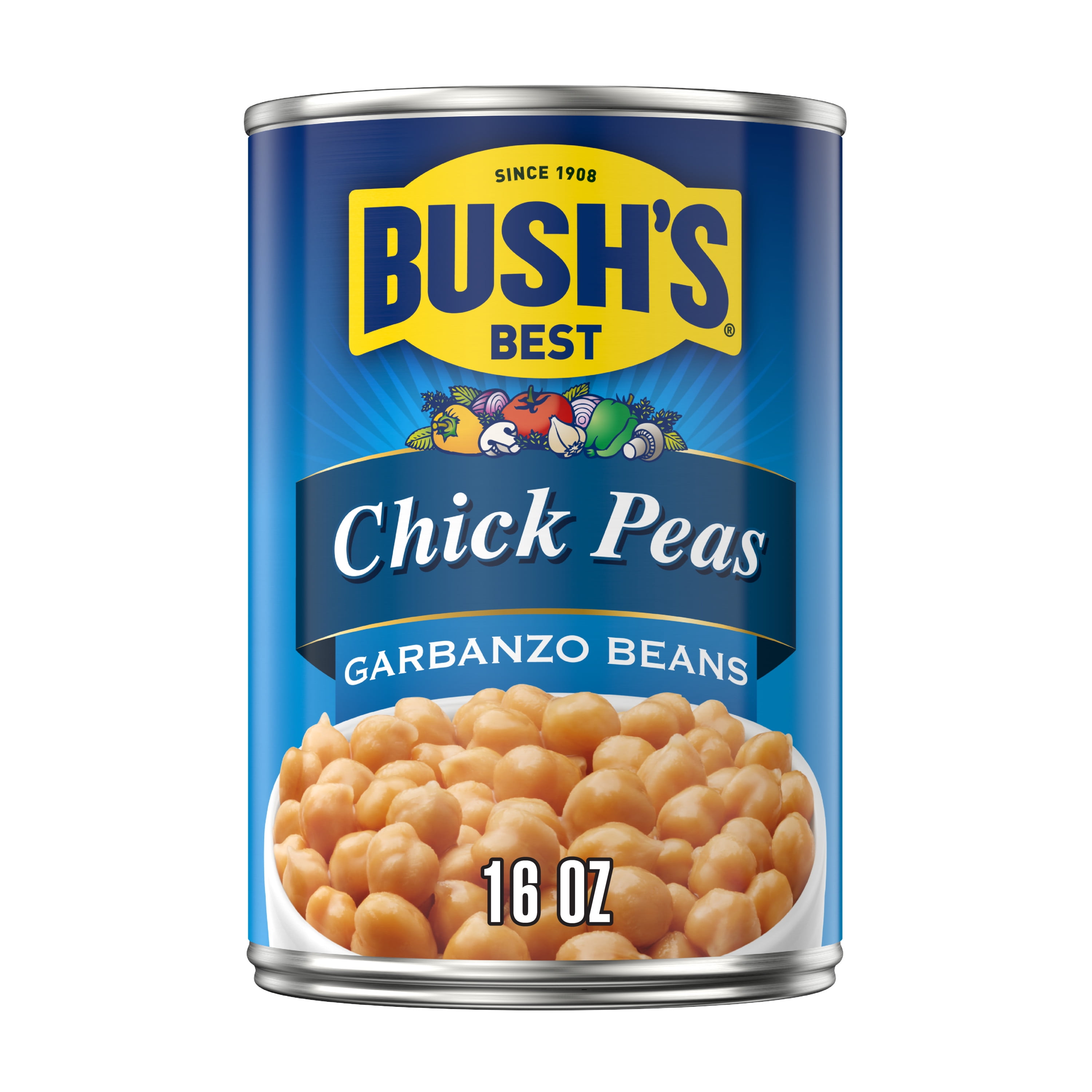 Bush's Canned Garbanzo Beans, Canned Chickpeas, 16 oz Can