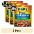 (3 pack) Bush's Chili Beans, Canned Pinto Beans in Mild Chili Sauce ...