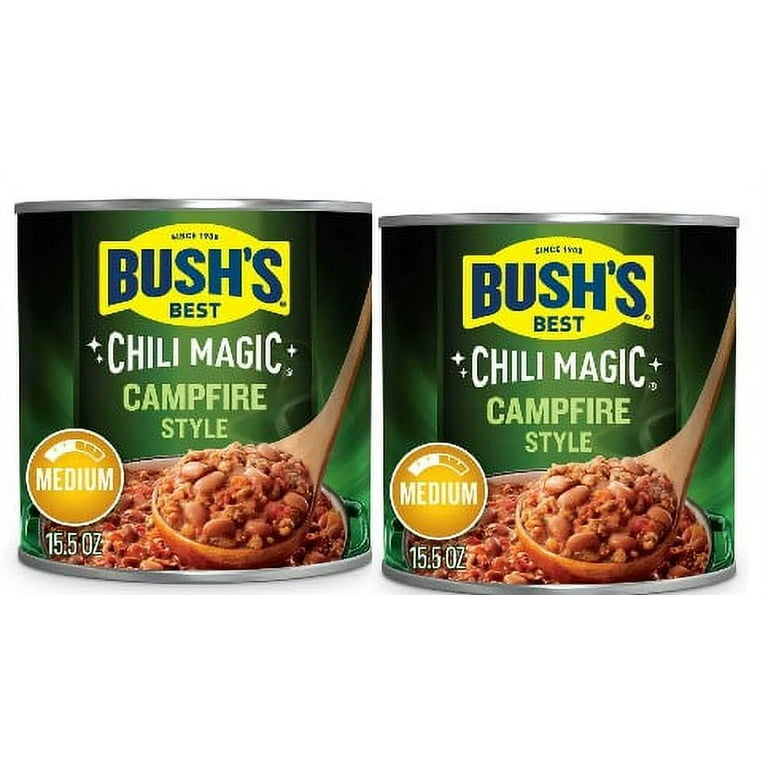 Bush's Chili Magic Campfire Style Chili Starter Medium - 15.5oz Pack of 2