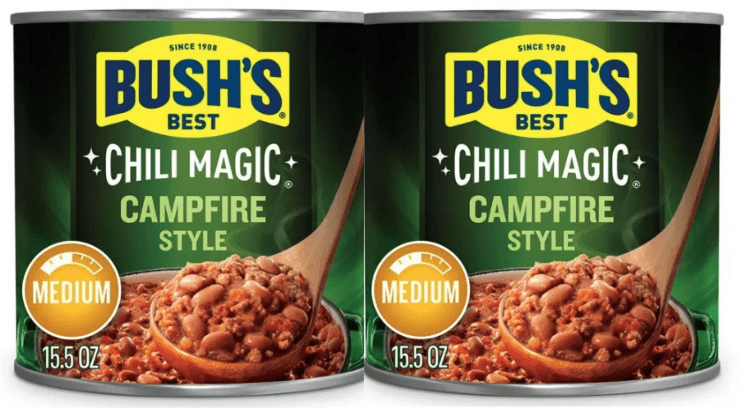 Bush's Chili Magic Campfire Style Chili Starter Medium - 15.5oz pack of 2