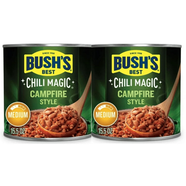 4 CANS Bush's Chili Magic Chili Starter Traditional Mild 16 oz Can Base