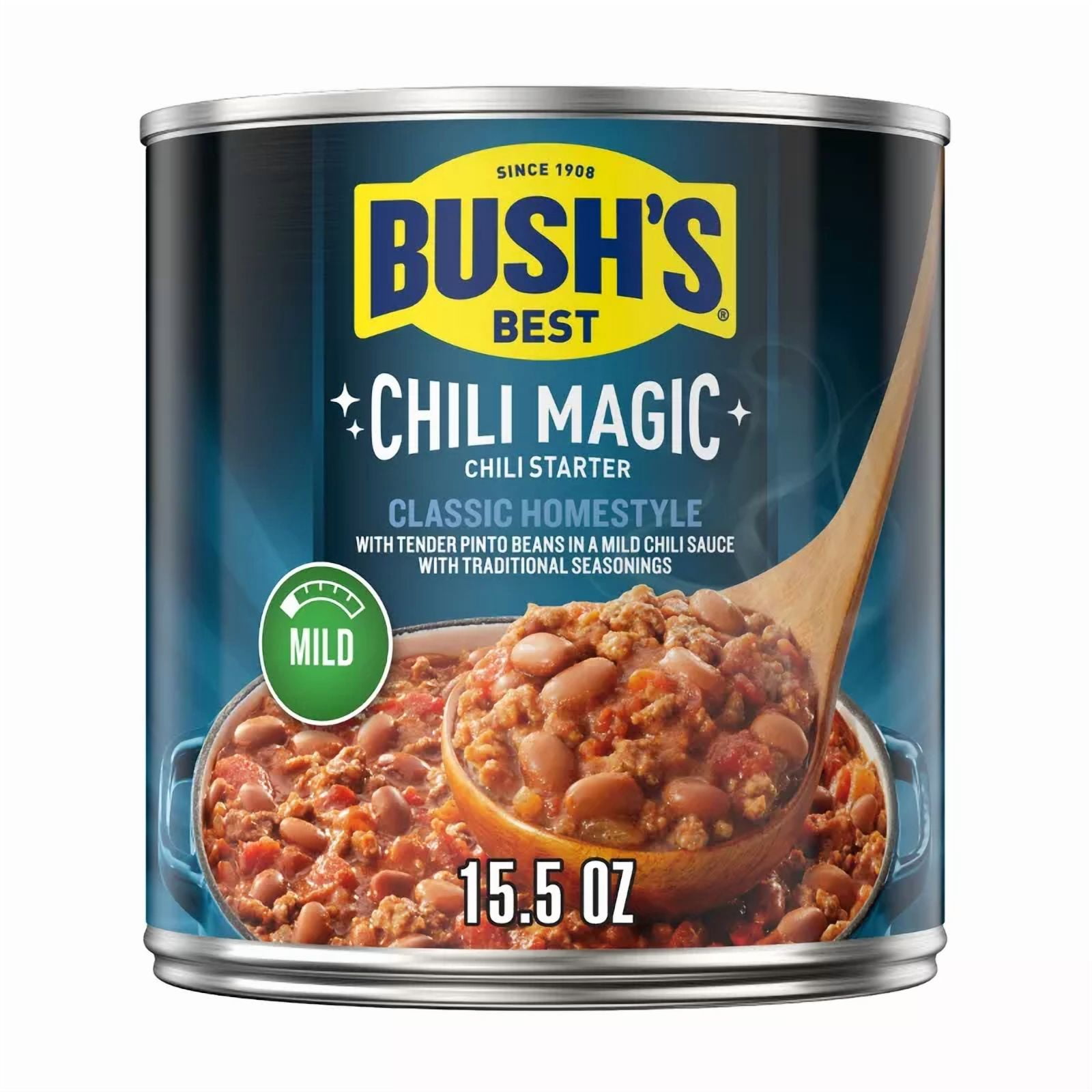 Bush's Chili Magic Classic Homestyle Chili Starter Mild 15.5oz (Pack of 2)