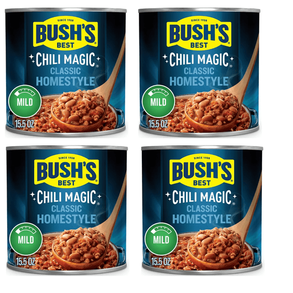 Bush's Chili Magic Classic Homestyle Chili Starter Mild 15.5oz pack of 4