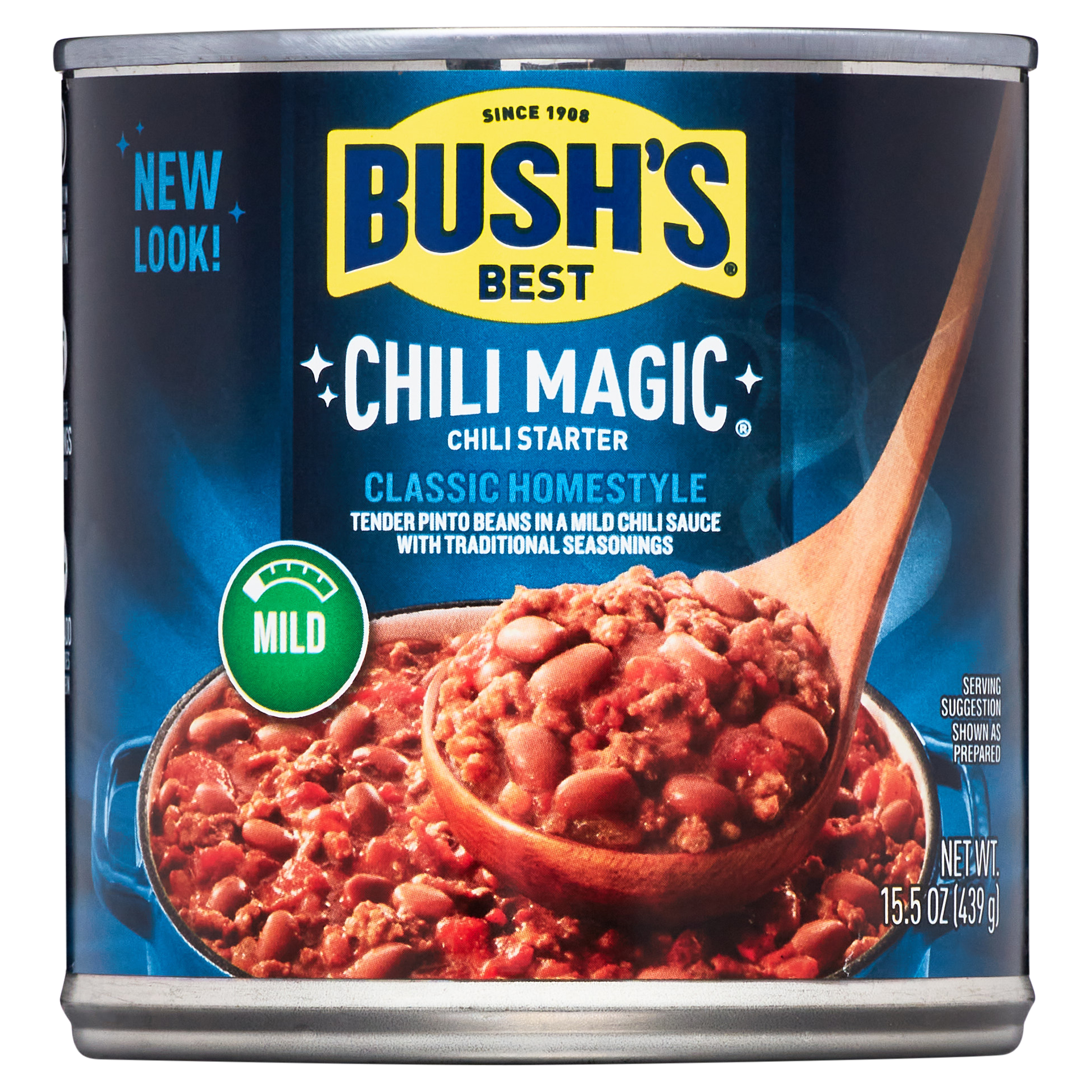 Bush's Classic Homestyle Chili Magic, Canned Beans, 15.5 oz Can - image 1 of 10