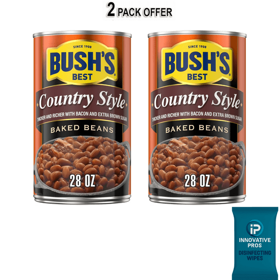 Bush's Country Style Baked Beans, Canned Beans, 28 oz Can