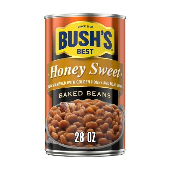 Bush's Honey Sweet Baked Beans, Canned Beans, 28 oz Can