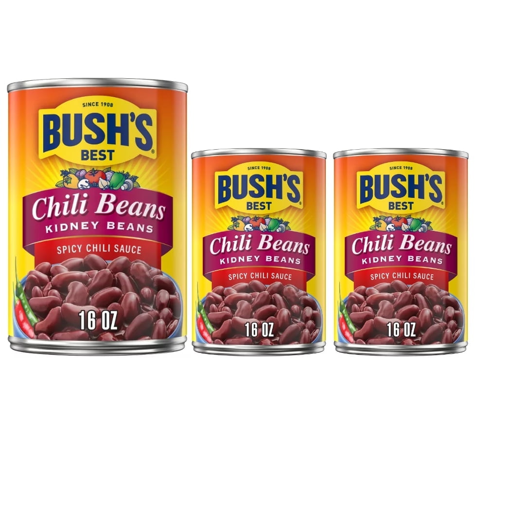 Bush's Kidney Beans in Spicy Chili Sauce 16oz pack of 3