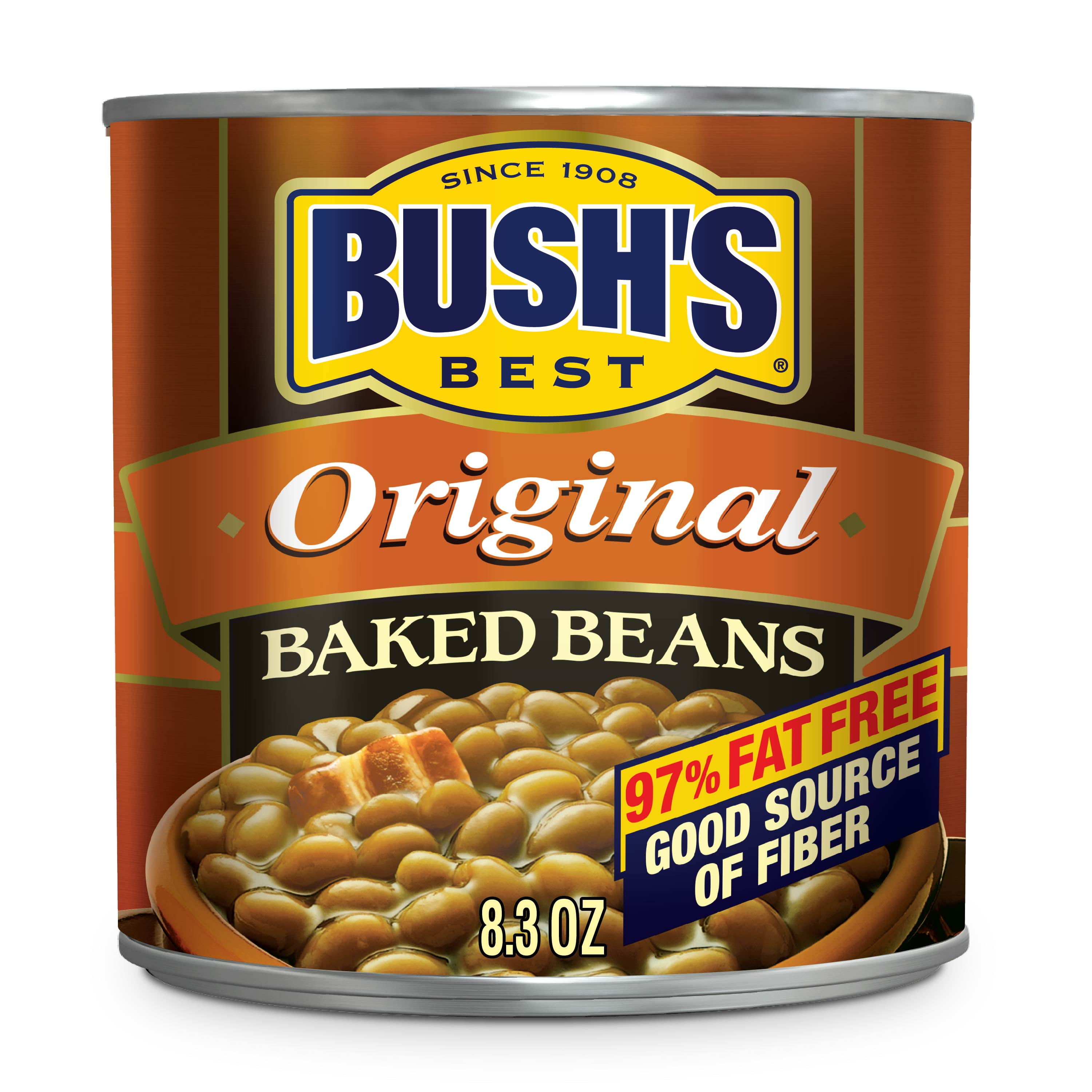 Bush's Original Baked Beans with Bacon and Brown Sugar, 8.3 oz Can
