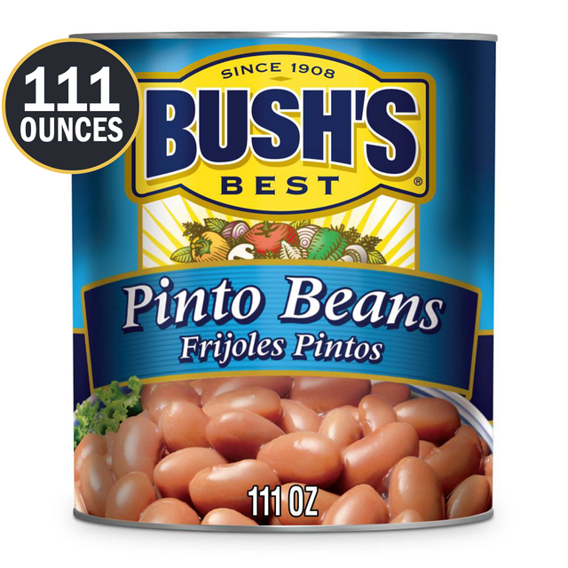 Bush's Pinto Beans, Canned Beans, 111 oz
