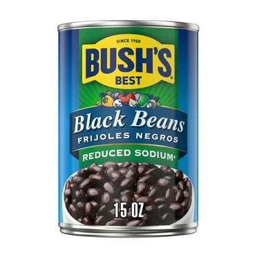 Bush's Reduced Sodium Black Beans, 15 oz Can