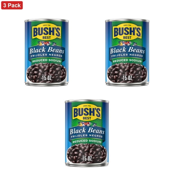 Bush's Reduced Sodium Black Beans - 15oz