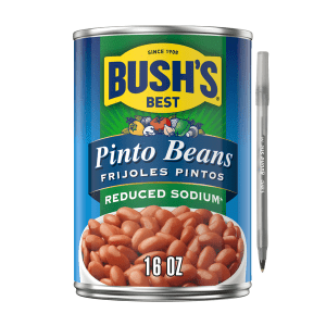 Bush's Reduced Sodium Pinto Beans 16 oz