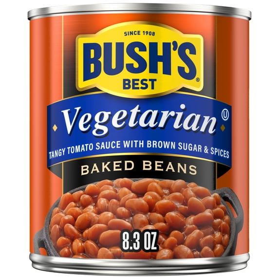 Bush's Vegetarian Baked Beans, Plant-Based Protein, Canned Beans, 8.3 oz
