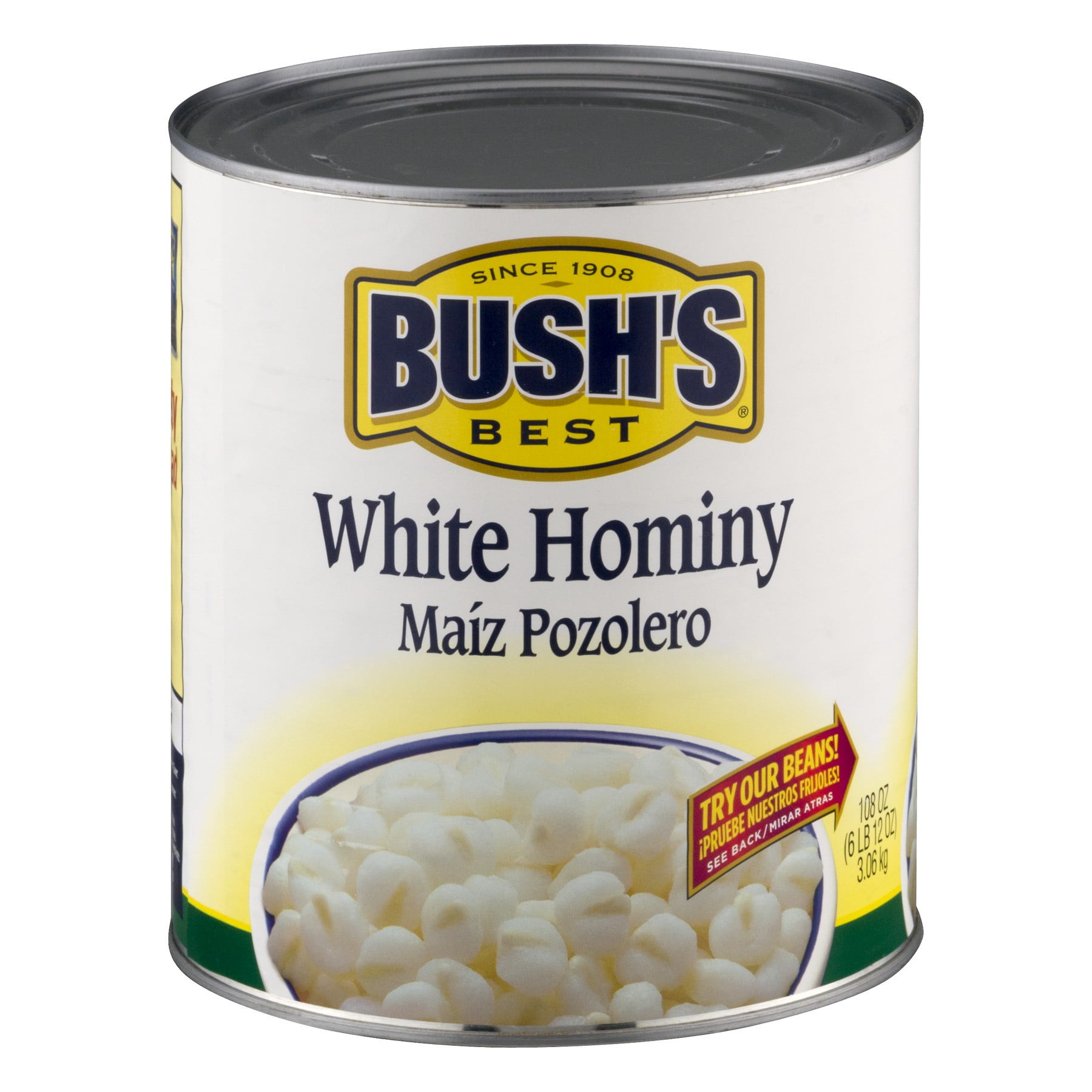 Bush's White Hominy 108 oz