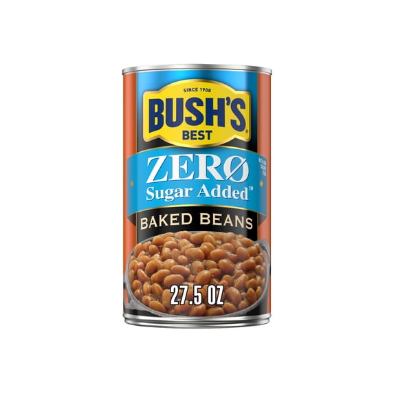 Bush's Zero Sugar Added Baked Beans, Canned Beans, 27.5 oz Can