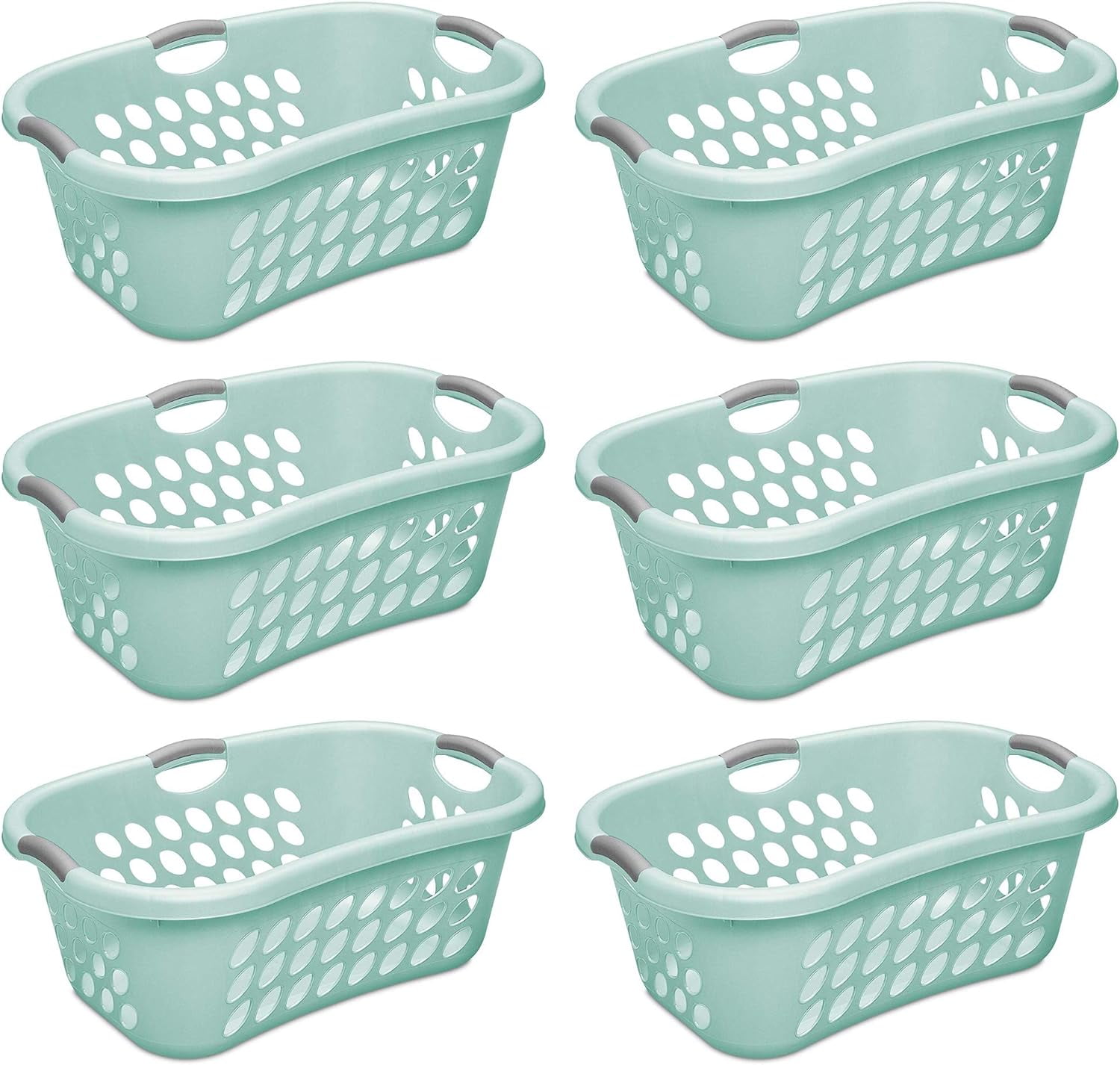 Bushel Ultra HipHold Laundry Basket, Plastic with Comfort Handles and
