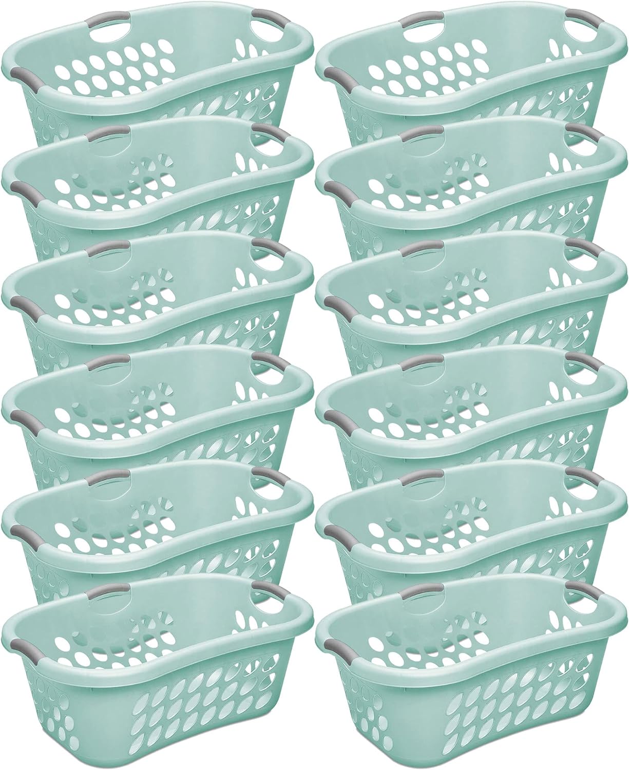 Bushel Ultra Hiphold Laundry Basket, Plastic With Comfort Handles And