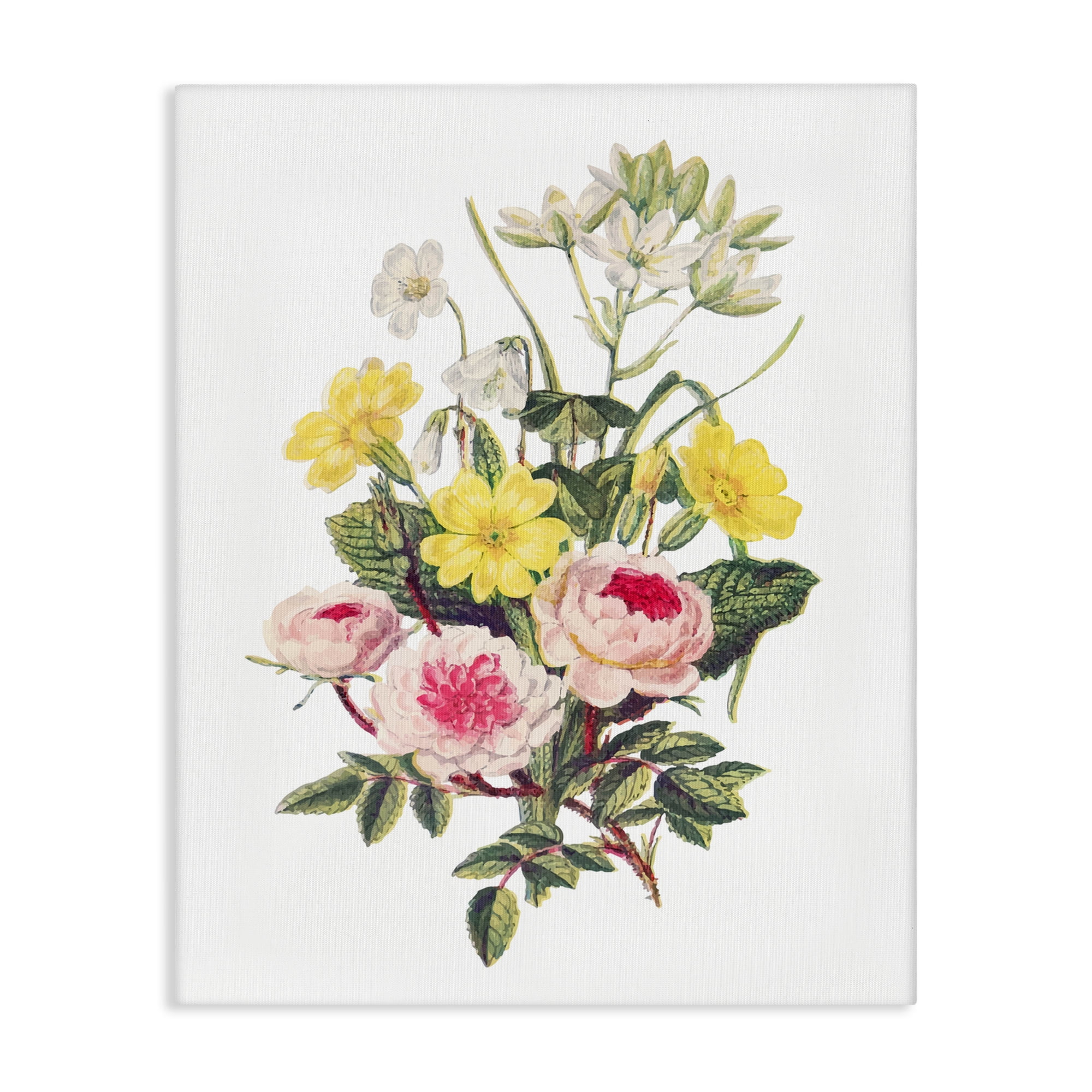 Bushel of Wild Florals Canvas Wall Art, design by Lettered and Lined