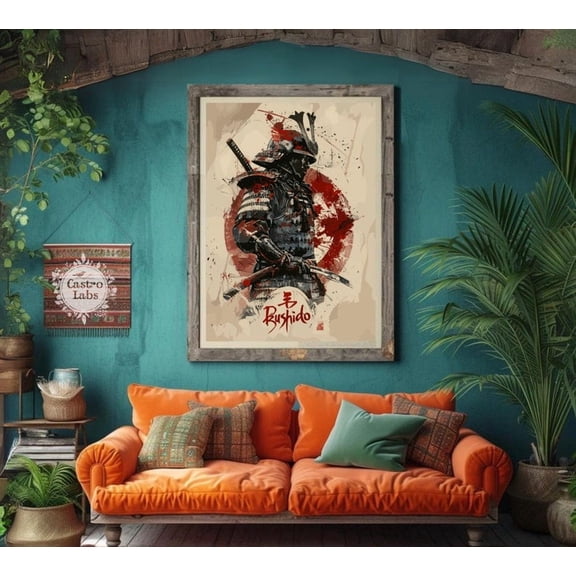 Bushido Code Print Samurai Warrior Japanese Home Decor poster Wall Art Decor 8x12 UNFRAMED
