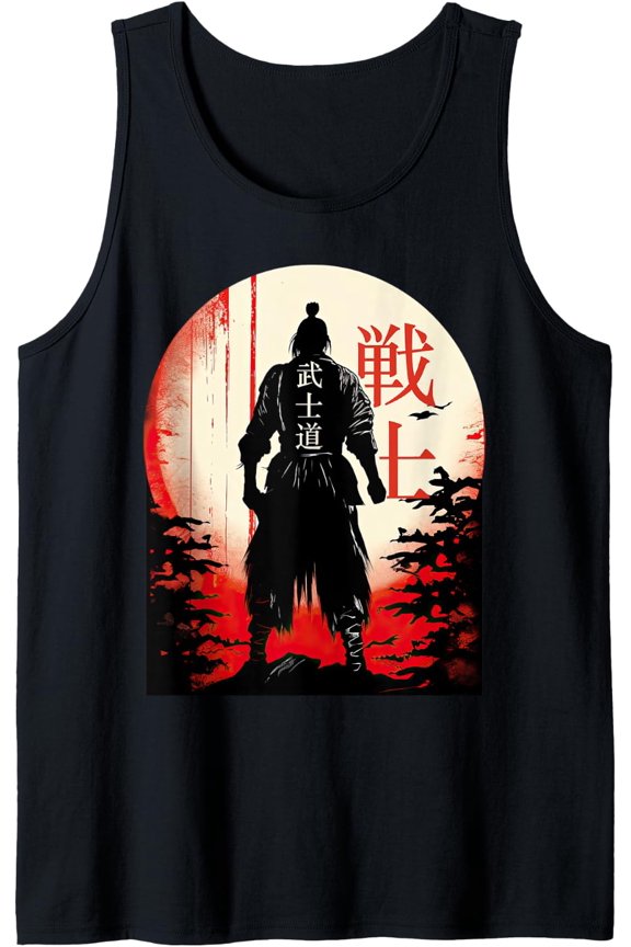 Bushido Code Samurai Japanese Warrior Kanji Tank Top Size S-3XL